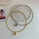 Metal Collar Necklace Punk Chain Women Jewelry Party Accessories
