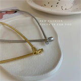 Metal Collar Necklace Punk Chain Women Jewelry Party Accessories