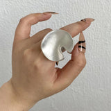 Punk Silver Elastic Rope Knuckle Ring