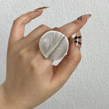 Punk Silver Elastic Rope Knuckle Ring