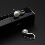Natural Freshwater Pearl Earrings, 925 Silver Bridal Party Jewelry