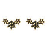925 Silver Zircon Stud Earrings Variety Designs Women Piercing Jewelry