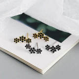 925 Silver Zircon Stud Earrings Variety Designs Women Piercing Jewelry