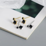 925 Silver Zircon Stud Earrings Variety Designs Women Piercing Jewelry