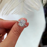 CZ Silver Engagement Ring Wedding Bridal Jewelry CC3123