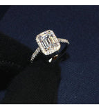 CZ Silver Engagement Ring Wedding Bridal Jewelry CC3123