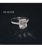 CZ Silver Engagement Ring Wedding Bridal Jewelry CC3123