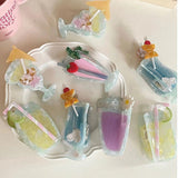 Strawberry Cocktail Hair Claw Clip Funny Hairpin Headwear Accessories