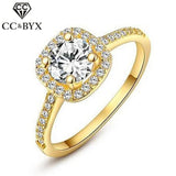 CC Square Stone Engagement Ring Bridal Wedding CC627