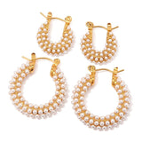 Youthway Waterproof Pearl Earrings for Women