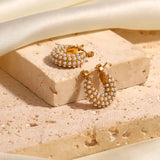 Youthway Waterproof Pearl Earrings for Women