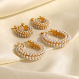 Youthway Waterproof Pearl Earrings for Women