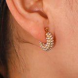 Youthway Waterproof Pearl Earrings for Women