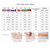 Large Square Amethyst CZ Rhinestone Ring Women's Party Jewelry