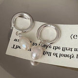 925 Silver Pearl Earrings for Women - Simple Office Jewelry Gift
