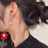 925 Silver Pearl Earrings for Women - Simple Office Jewelry Gift