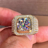 Vintage Zircon Round Stone Wedding Ring Crystal Engagement Rings