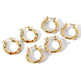 Youthway CZ Pearl Stainless Earrings High Jewelry Women