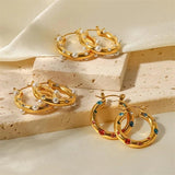 Youthway CZ Pearl Stainless Earrings High Jewelry Women