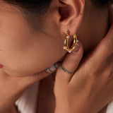 Youthway CZ Pearl Stainless Earrings High Jewelry Women