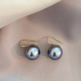 Grey Pearl High Heels Earrings Party Accessories