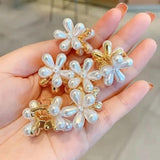 10 Pcs Small Pearl Hair Claw Clips Mini Pearl Claw Clips