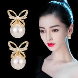 Versatile Pearl Earrings for Women, Spring Style Alloy Material