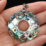 Abalone Shell Pendant Cross Rhombus Charms for Jewelry Making DIY