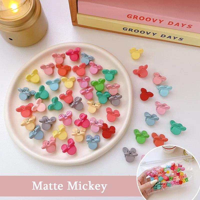 50Pcs Girls Cartoons Hair Clips Claw Clip Flower Star Small Hair Claws Children