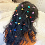 50Pcs Girls Cartoons Hair Clips Claw Clip Flower Star Small Hair Claws Children