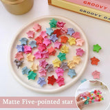 50Pcs Girls Cartoons Hair Clips Claw Clip Flower Star Small Hair Claws Children