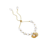 Baroque Freshwater Pearl Bracelet Shell Beach Jewelry for Women