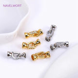 18K Pearl Clasp Fastener, Zircon Hook Fittings