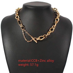 Punk Miami Cuban Choker Necklace Collar Statement Hip Hop Big Chunky