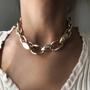 Punk Miami Cuban Choker Necklace Collar Statement Hip Hop Big Chunky