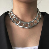 Punk Miami Cuban Choker Necklace Collar Statement Hip Hop Big Chunky