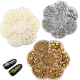 Plum Blossom Box Half Pearl Flat Bottom ABS Pearl Accessories