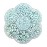 Plum Blossom Box Half Pearl Flat Bottom ABS Pearl Accessories