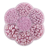 Plum Blossom Box Half Pearl Flat Bottom ABS Pearl Accessories