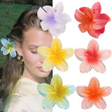 Bohemia Flower Hair Clips Large Hair Claw Hairpin Women Girls Accessories