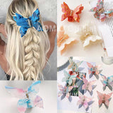 Acetic Acid Plate Double Layer Butterfly Clasp Hair Claw Clip