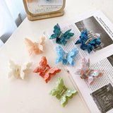 Acetic Acid Plate Double Layer Butterfly Clasp Hair Claw Clip