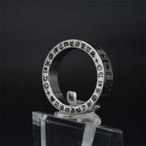 Retro Punk Cross Couple Ring Stainless Steel Vintage Wedding Jewelry Gift