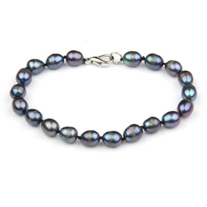 Natural Freshwater Pearl Bracelet 7-8mm, Classic Jewelry for Women