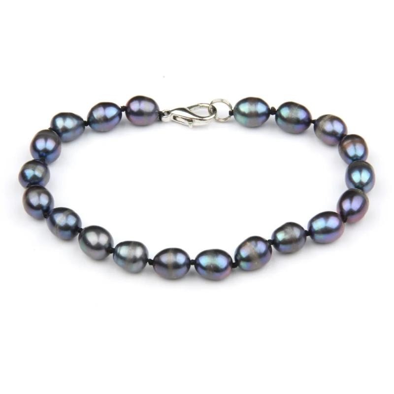 Natural Freshwater Pearl Bracelet 7-8mm, Classic Jewelry for Women