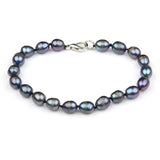 Natural Freshwater Pearl Bracelet 7-8mm, Classic Jewelry for Women