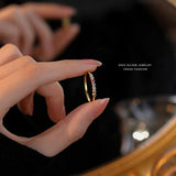 925 Sterling Silver Colorful Zircon Ring for Women