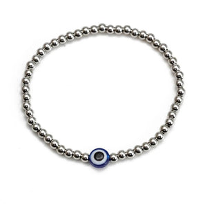 Adjustable Evil Eye Bead Bracelet Copper Beaded Bracelet for Women Men