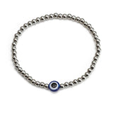Adjustable Evil Eye Bead Bracelet Copper Beaded Bracelet for Women Men