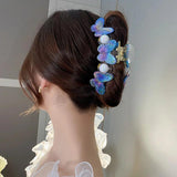 Pearl Butterfly Large Grab Clip Hairpin Pan Head Shark Clip Hair Accessories